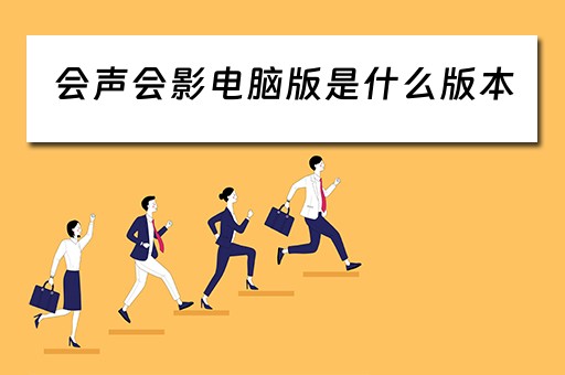 会声会影电脑版是什么版本