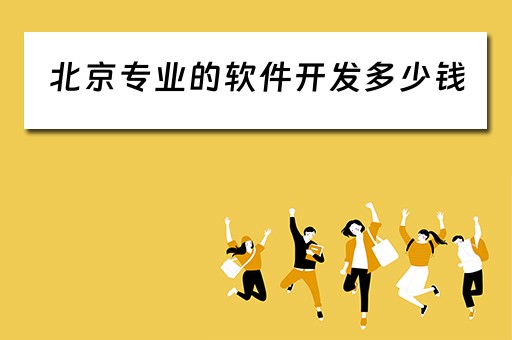 北京专业的软件开发多少钱（在北京搞软件开发工资一个月多少）