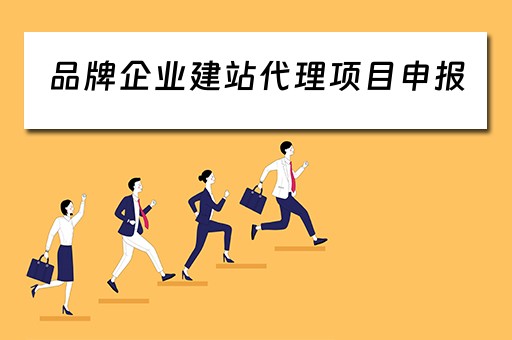 品牌企业建站代理项目申报 品牌企业建站代理项目申报书