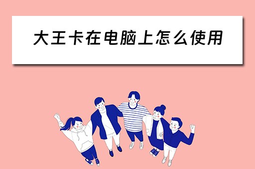大王卡在电脑上怎么使用