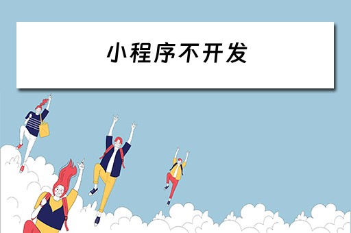 小程序不开发 小程序不开发票
