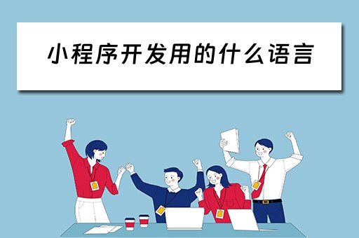 小程序开发用的什么语言（小程序开发用的什么语言编程）