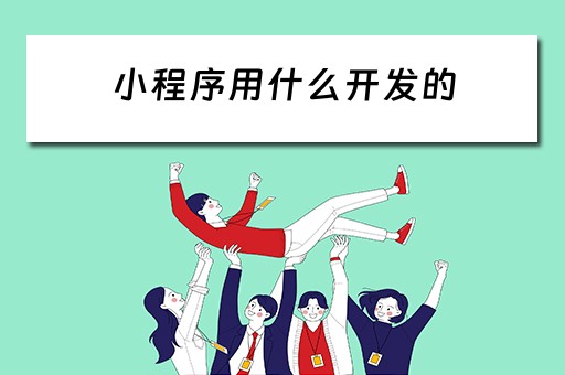 小程序用什么开发的 微信小程序用什么开发的
