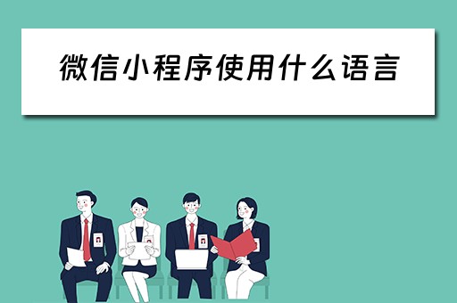 微信小程序使用什么语言（微信小程序使用什么语言开发）