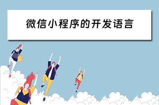 微信小程序的开发语言（微信小程序的开发语言是什么语言）