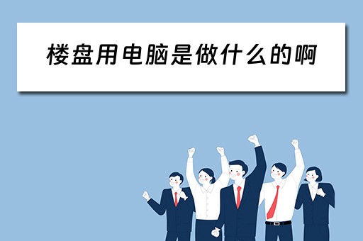 楼盘用电脑是做什么的啊 楼盘用电脑是做什么的啊