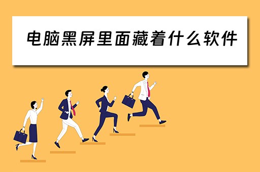 电脑黑屏里面藏着什么软件