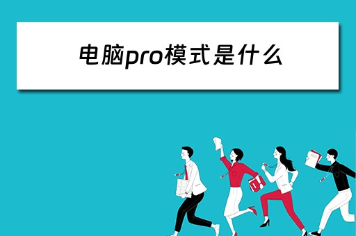 电脑pro模式是什么