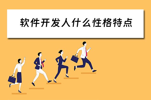 软件开发人什么性格特点（软件开发的人）
