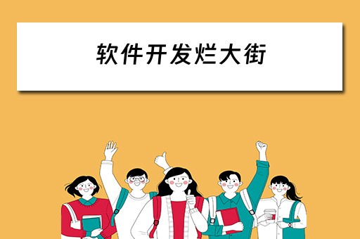 软件开发烂大街 软件开发的坑